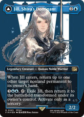 Jill, Shiva's Dominant // Shiva, Warden of Ice (Borderless) (Surge Foil) [FINAL FANTASY] | Exor Games Bridgewater