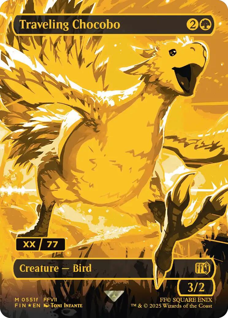 Traveling Chocobo (Borderless) (Serial Numbered) [FINAL FANTASY] | Exor Games Bridgewater