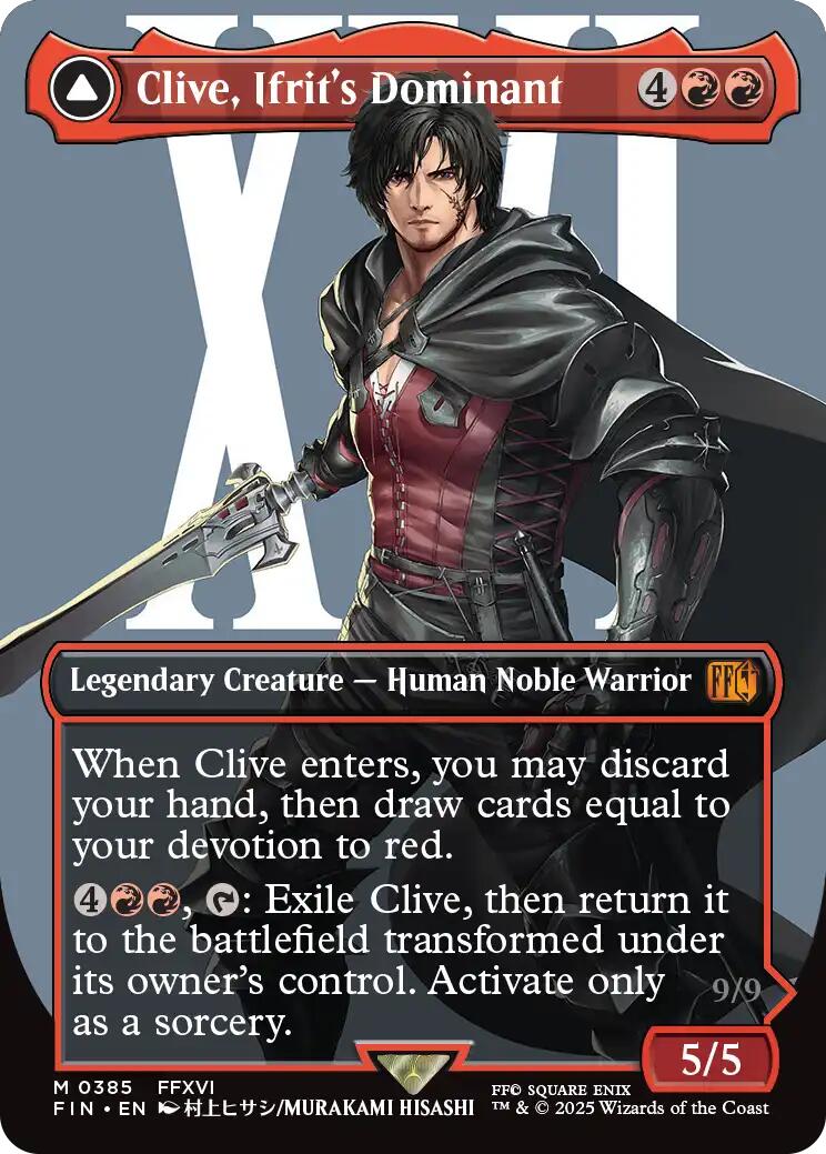 Clive, Ifrit's Dominant // Ifrit, Warden of Inferno (Borderless) (0385) [FINAL FANTASY] | Exor Games Bridgewater