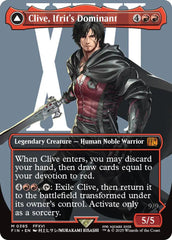 Clive, Ifrit's Dominant // Ifrit, Warden of Inferno (Borderless) (0385) [FINAL FANTASY] | Exor Games Bridgewater