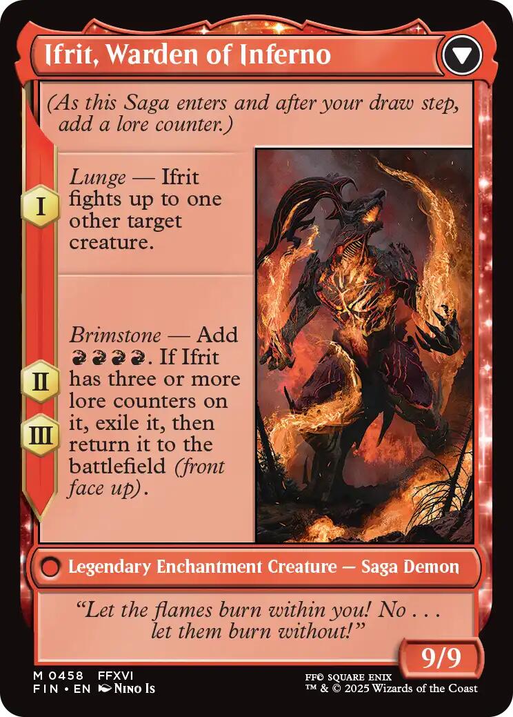 Clive, Ifrit's Dominant // Ifrit, Warden of Inferno (Extended Art) [FINAL FANTASY] | Exor Games Bridgewater