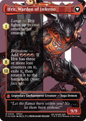 Clive, Ifrit's Dominant // Ifrit, Warden of Inferno (Borderless) (Surge Foil) [FINAL FANTASY] | Exor Games Bridgewater