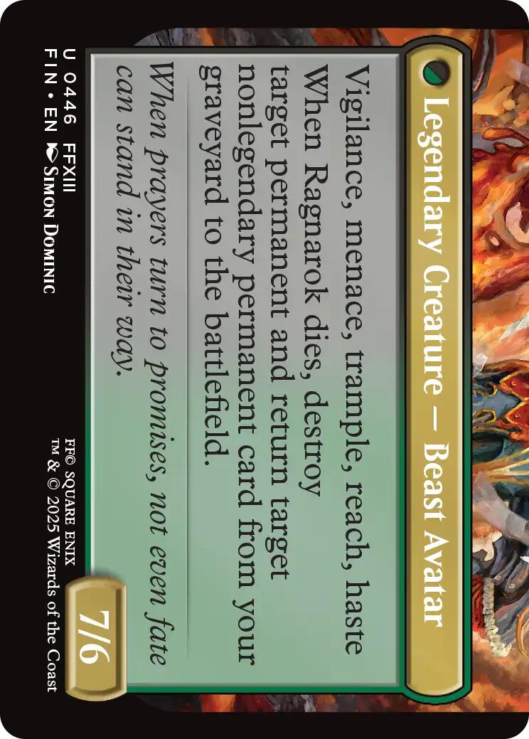Fang, Fearless l'Cie (Extended Art) [FINAL FANTASY] | Exor Games Bridgewater