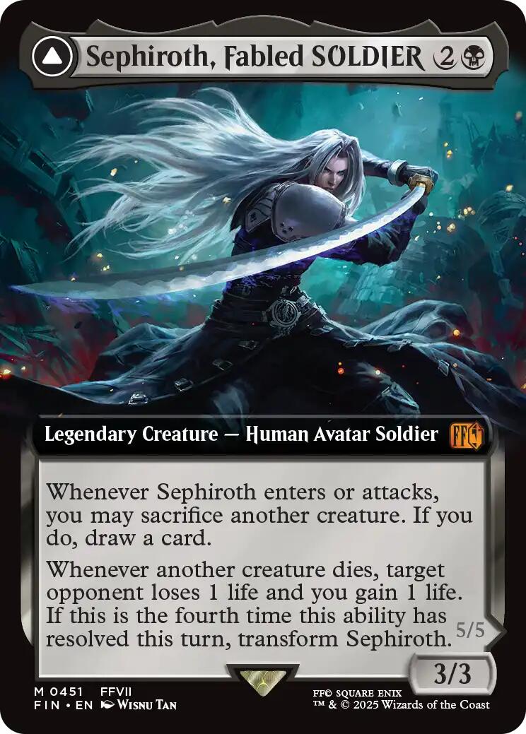 Sephiroth, Fabled SOLDIER // Sephiroth, One-Winged Angel (Extended Art) [FINAL FANTASY] | Exor Games Bridgewater