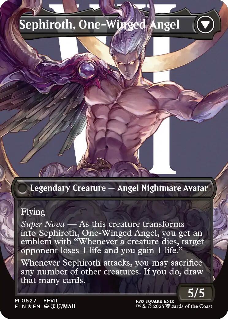 Sephiroth, Fabled SOLDIER // Sephiroth, One-Winged Angel (Borderless) (Surge Foil) [FINAL FANTASY] | Exor Games Bridgewater