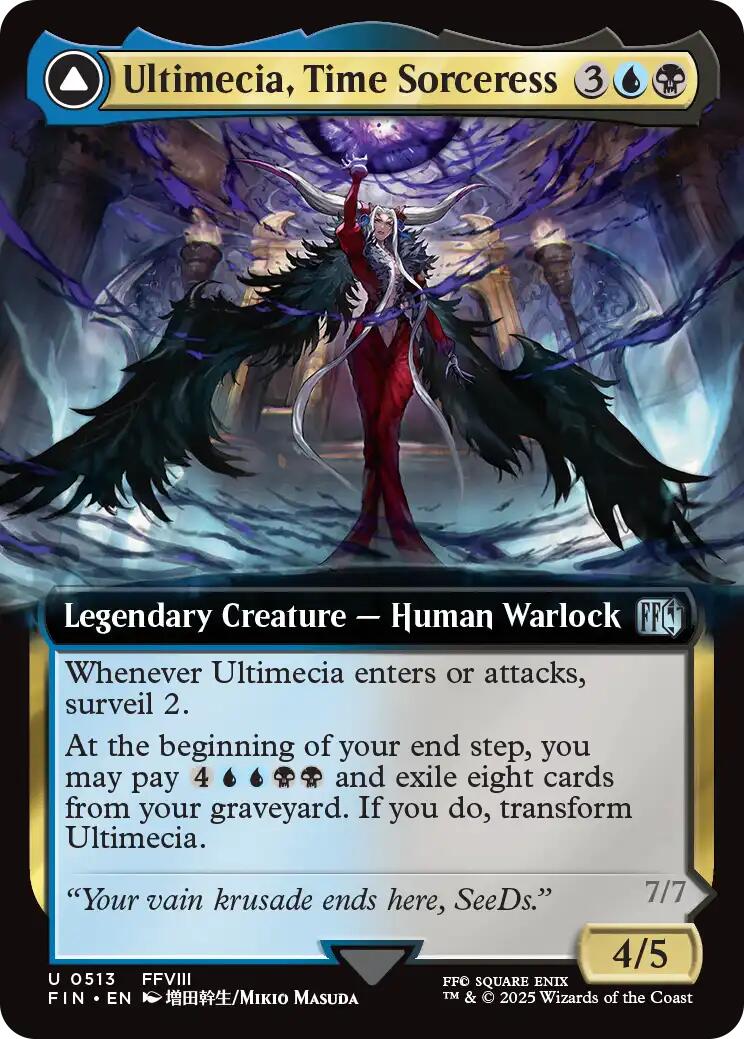 Ultimecia, Time Sorceress // Ultimecia, Omnipotent (Extended Art) [FINAL FANTASY] | Exor Games Bridgewater