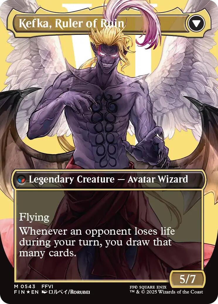 Kefka, Court Mage // Kefka, Ruler of Ruin (Borderless) (Surge Foil) [FINAL FANTASY] | Exor Games Bridgewater