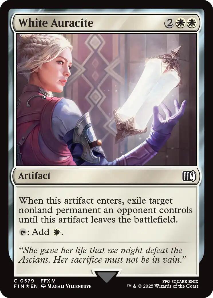 White Auracite (Surge Foil) [FINAL FANTASY] | Exor Games Bridgewater