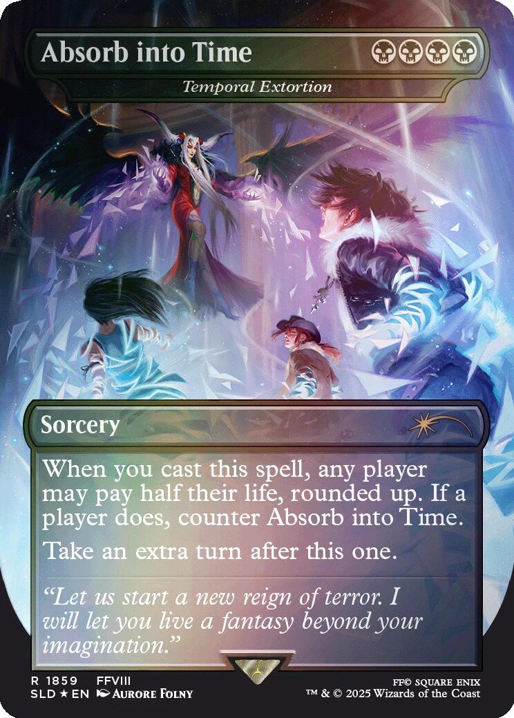 Absorb into Time - Temporal Extortion (Rainbow Foil) [Secret Lair Drop Series] | Exor Games Bridgewater