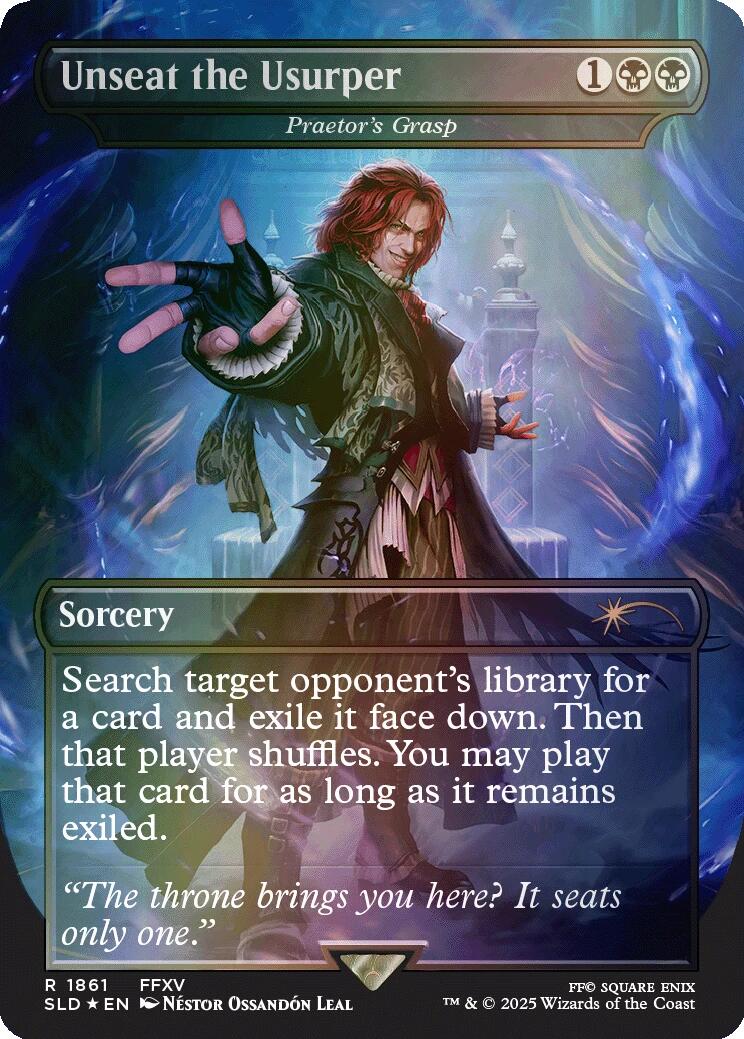 Unseat the Usurper - Praetor's Grasp (Rainbow Foil) [Secret Lair Drop Series] | Exor Games Bridgewater