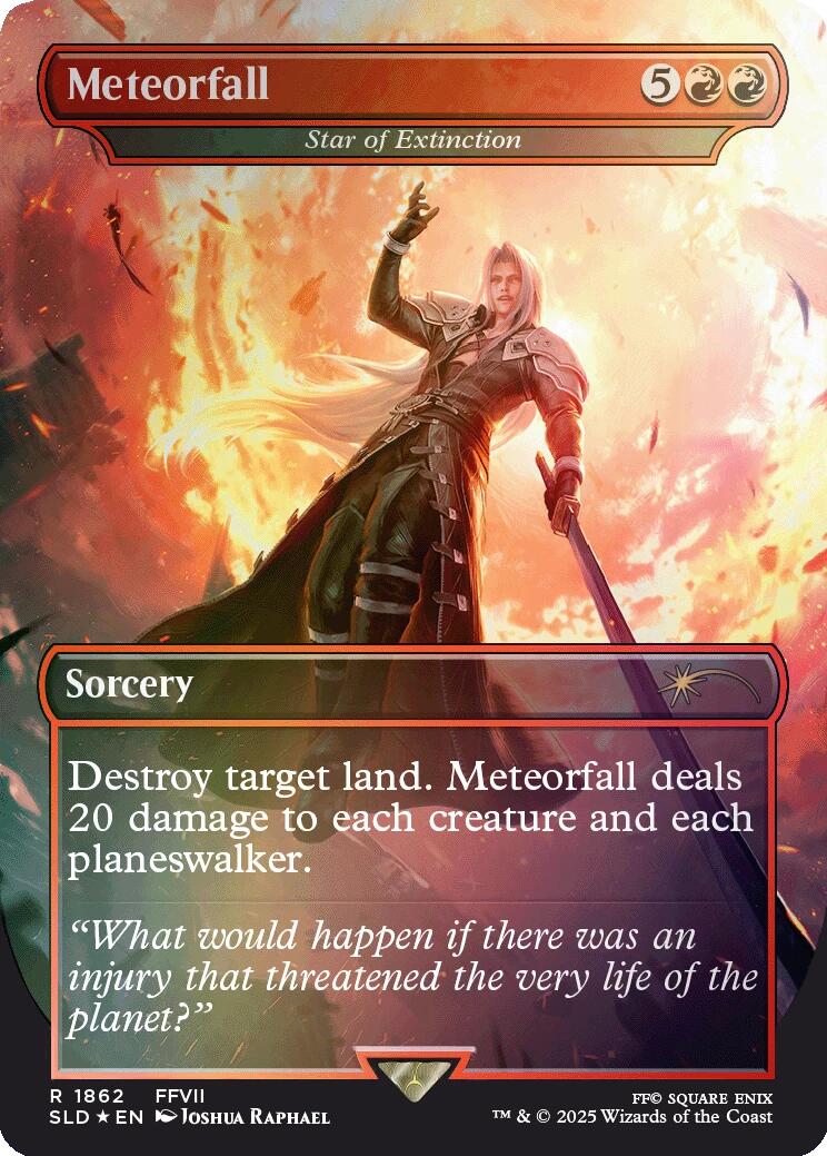 Meteorfall - Star of Extinction (Rainbow Foil) [Secret Lair Drop Series] | Exor Games Bridgewater