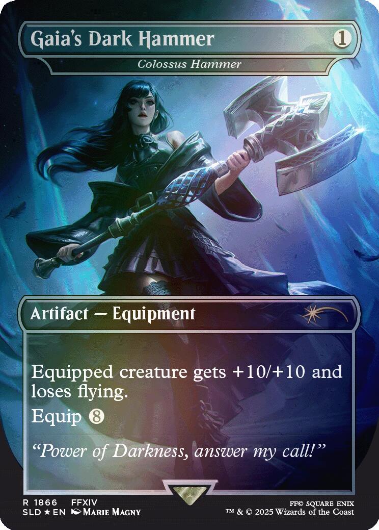 Gaia's Dark Hammer - Colossus Hammer (Rainbow Foil) [Secret Lair Drop Series] | Exor Games Bridgewater
