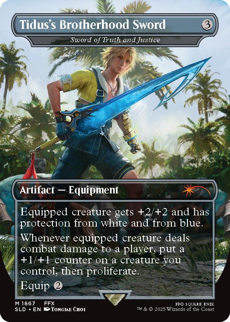 Tidus's Brotherhood Sword - Sword of Truth and Justice [Secret Lair Drop Series] | Exor Games Bridgewater