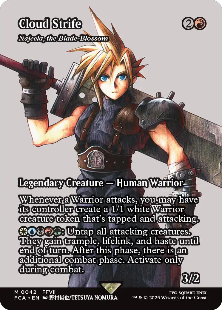 Cloud Strife - Najeela, the Blade-Blossom (Showcase) [FINAL FANTASY : Through the Ages] | Exor Games Bridgewater