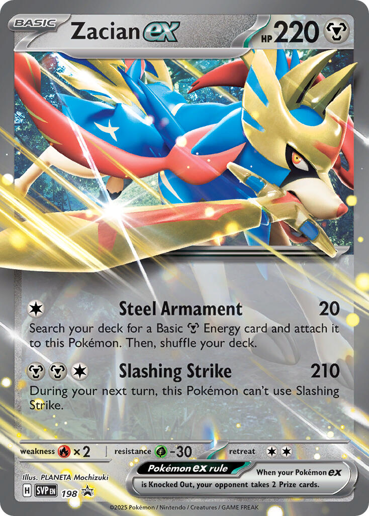 Zacian ex (198) [Scarlet & Violet: Black Star Promos] | Exor Games Bridgewater