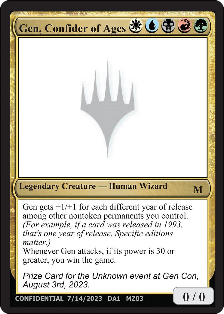 Gen, Confider of Ages [Mystery Booster] | Exor Games Bridgewater