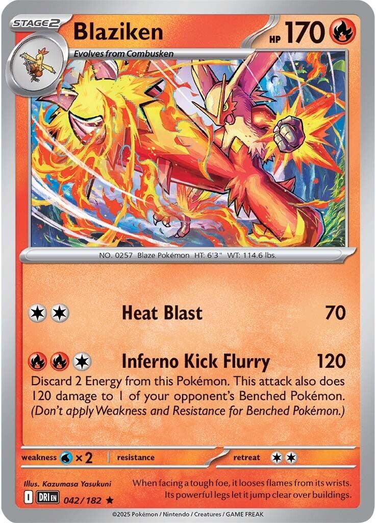 Blaziken (042/182) [Scarlet & Violet: Destined Rivals] | Exor Games Bridgewater