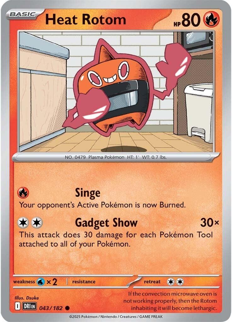 Heat Rotom (043/182) [Scarlet & Violet: Destined Rivals] | Exor Games Bridgewater