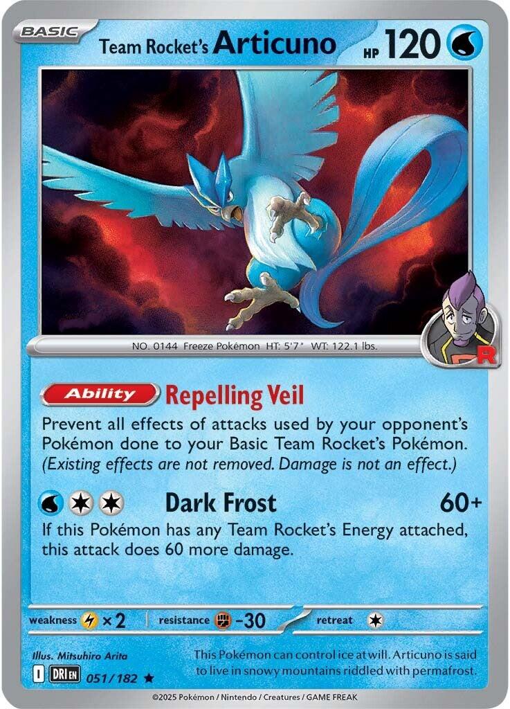 Team Rocket's Articuno (051/182) [Scarlet & Violet: Destined Rivals] | Exor Games Bridgewater