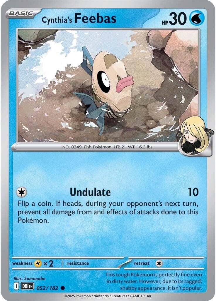 Cynthia's Feebas (052/182) [Scarlet & Violet: Destined Rivals] | Exor Games Bridgewater