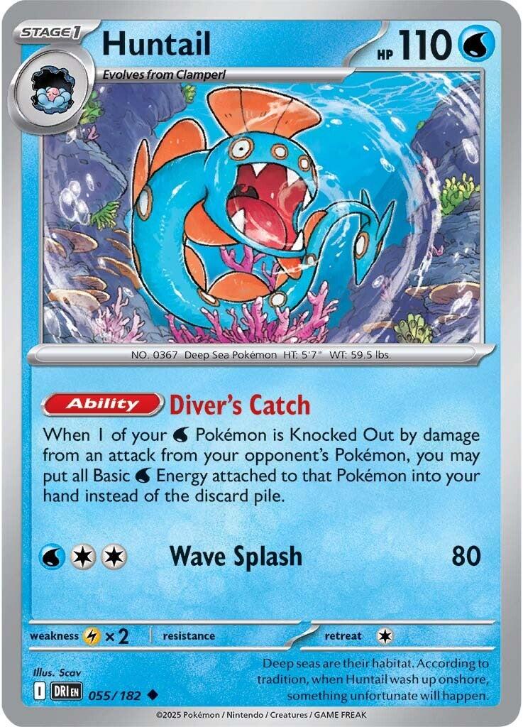 Huntail (055/182) [Scarlet & Violet: Destined Rivals] | Exor Games Bridgewater