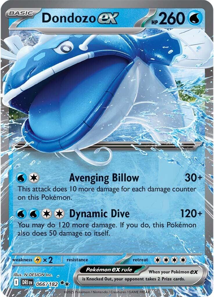 Dondozo ex (066/182) [Scarlet & Violet: Destined Rivals] | Exor Games Bridgewater