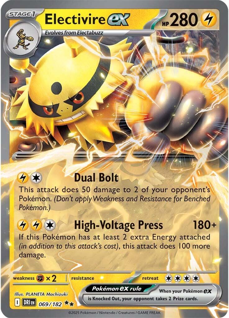 Electivire ex (069/182) [Scarlet & Violet: Destined Rivals] | Exor Games Bridgewater