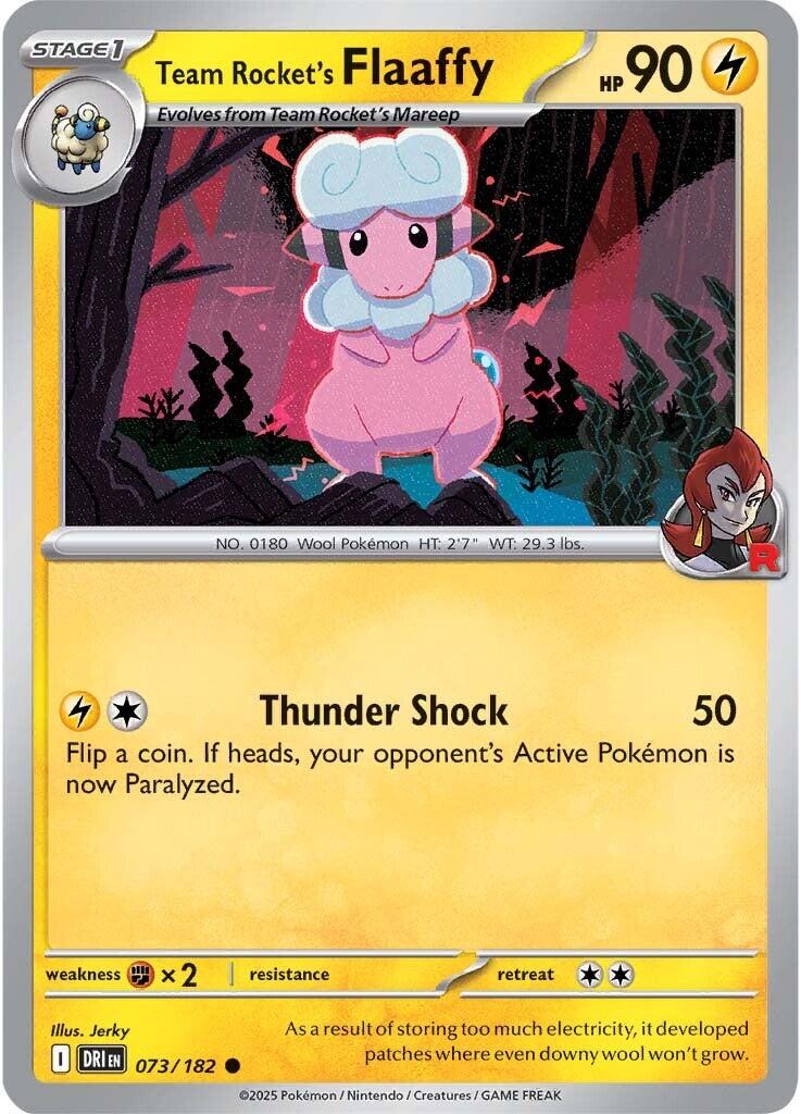 Team Rocket's Flaaffy (073/182) [Scarlet & Violet: Destined Rivals] | Exor Games Bridgewater