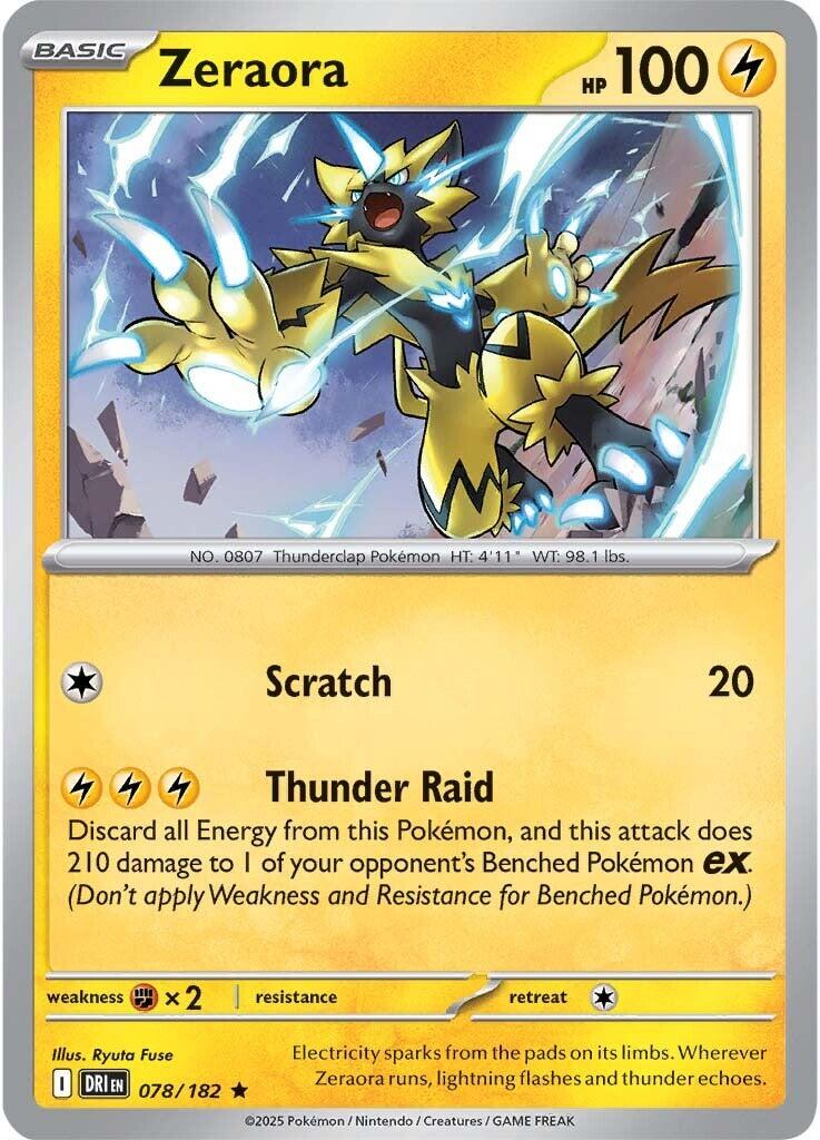 Zeraora (078/182) [Scarlet & Violet: Destined Rivals] | Exor Games Bridgewater