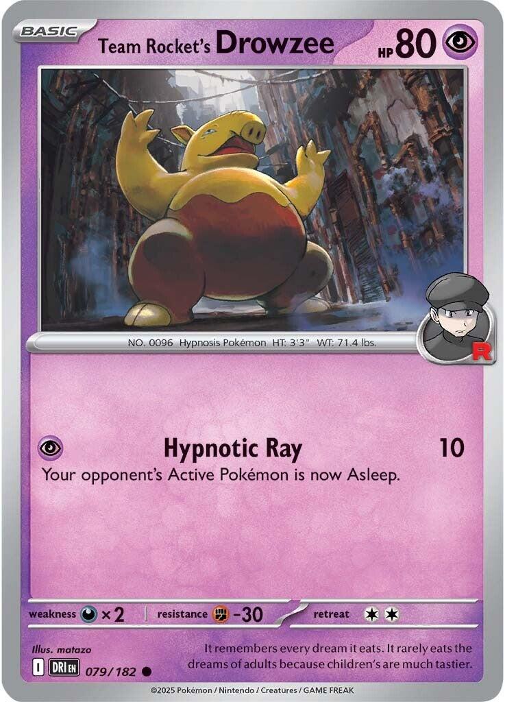 Team Rocket's Drowzee (079/182) [Scarlet & Violet: Destined Rivals] | Exor Games Bridgewater