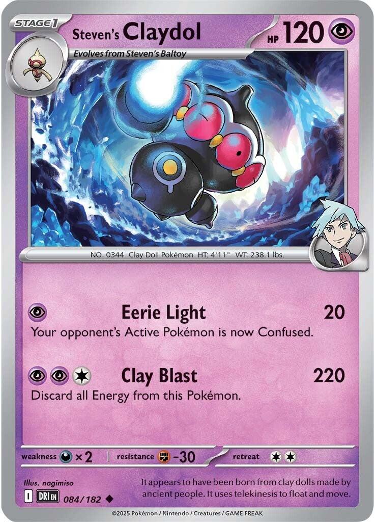 Steven's Claydol (084/182) [Scarlet & Violet: Destined Rivals] | Exor Games Bridgewater