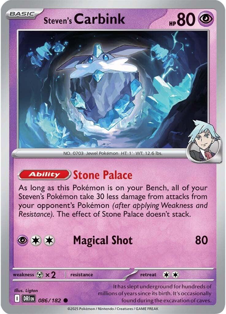 Steven's Carbink (086/182) [Scarlet & Violet: Destined Rivals] | Exor Games Bridgewater