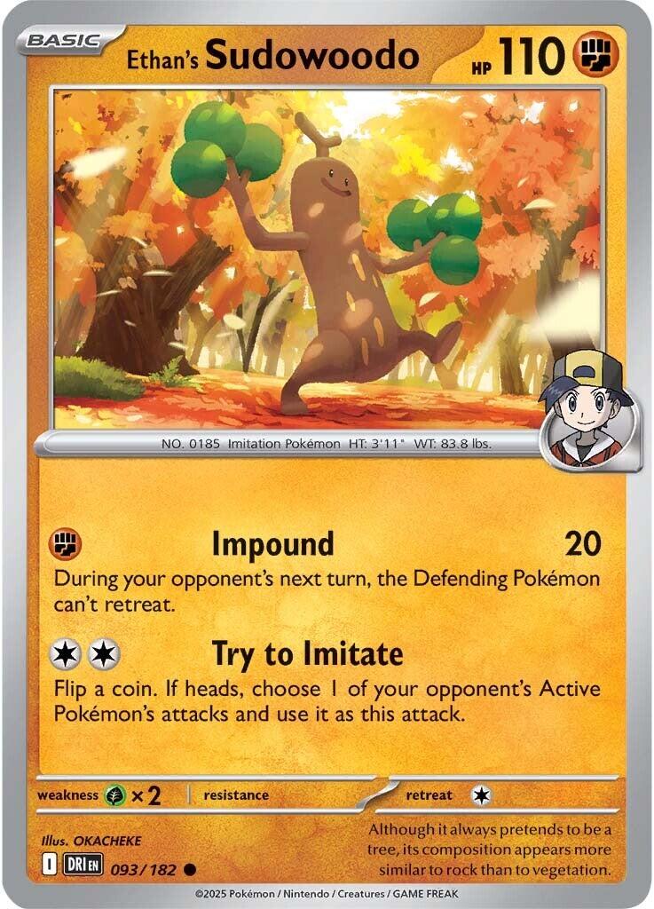 Ethan's Sudowoodo (093/182) [Scarlet & Violet: Destined Rivals] | Exor Games Bridgewater
