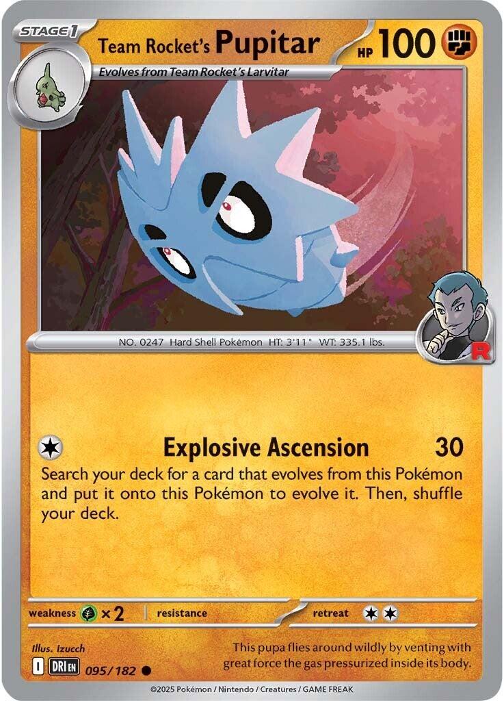 Team Rocket's Pupitar (095/182) [Scarlet & Violet: Destined Rivals] | Exor Games Bridgewater