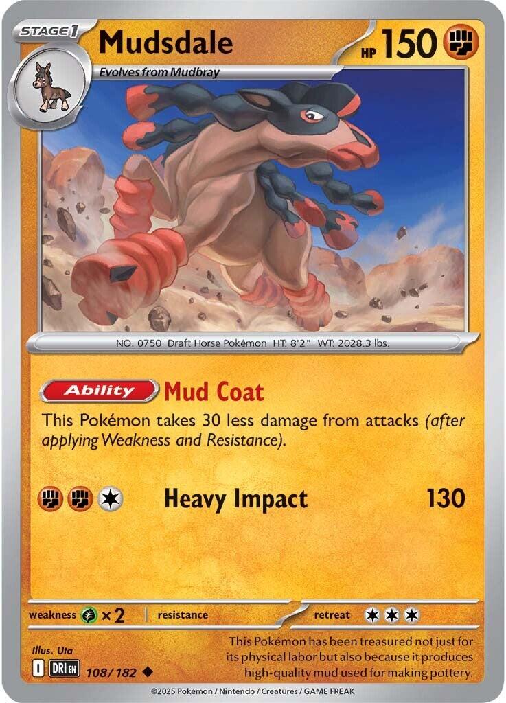 Mudsdale (108/182) [Scarlet & Violet: Destined Rivals] | Exor Games Bridgewater