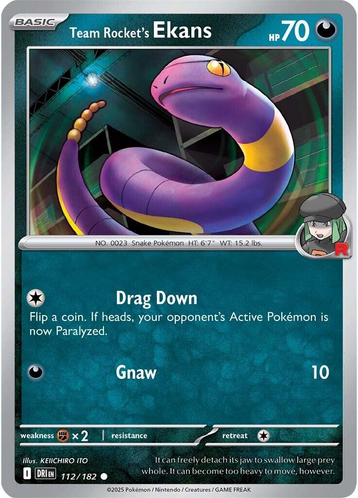 Team Rocket's Ekans (112/182) [Scarlet & Violet: Destined Rivals] | Exor Games Bridgewater
