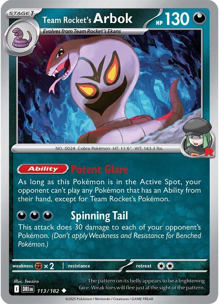 Team Rocket's Arbok (113/182) [Scarlet & Violet: Destined Rivals] | Exor Games Bridgewater