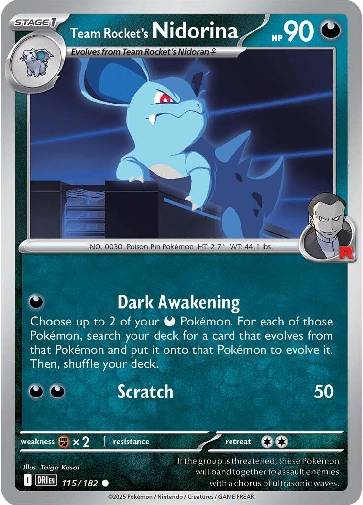 Team Rocket's Nidorina (115/182) [Scarlet & Violet: Destined Rivals] | Exor Games Bridgewater