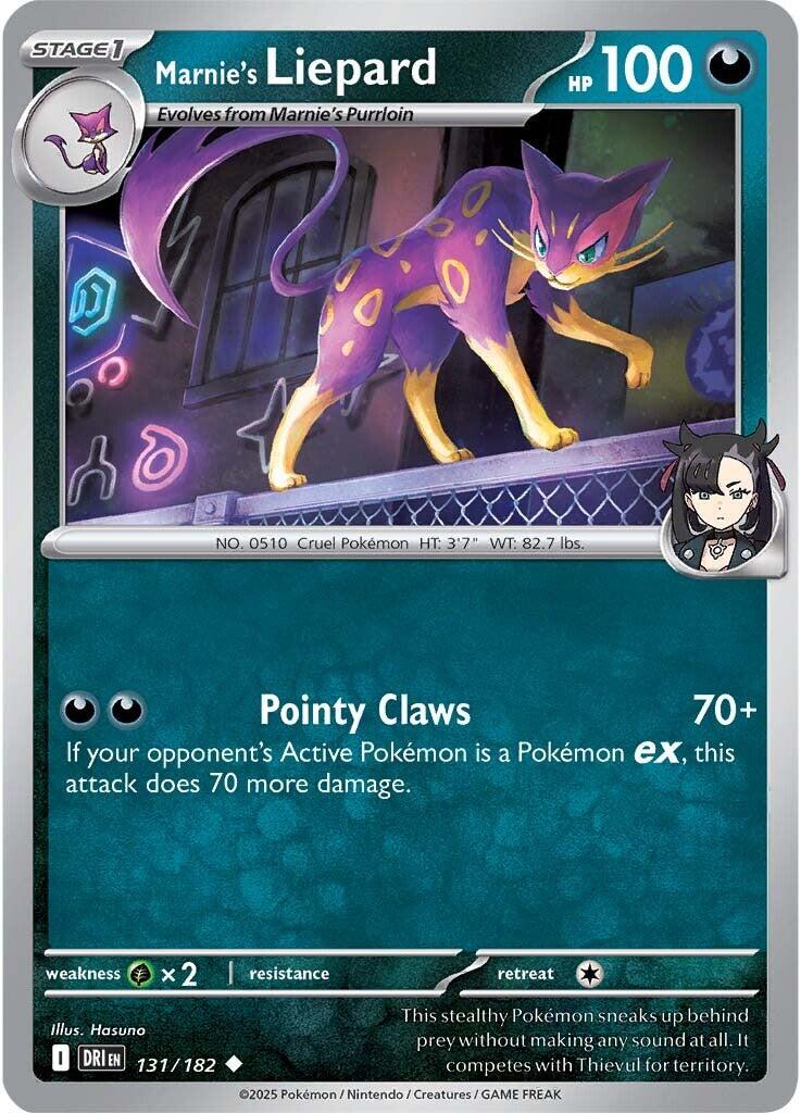 Marnie's Liepard (131/182) [Scarlet & Violet: Destined Rivals] | Exor Games Bridgewater