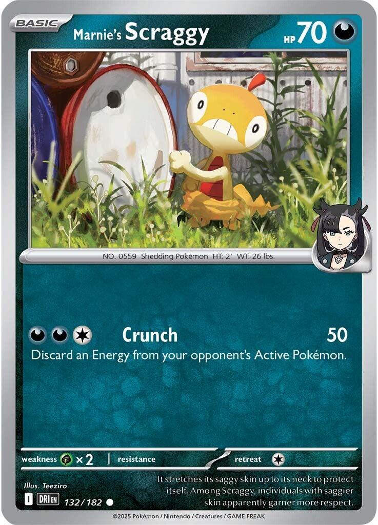 Marnie's Scraggy (132/182) [Scarlet & Violet: Destined Rivals] | Exor Games Bridgewater