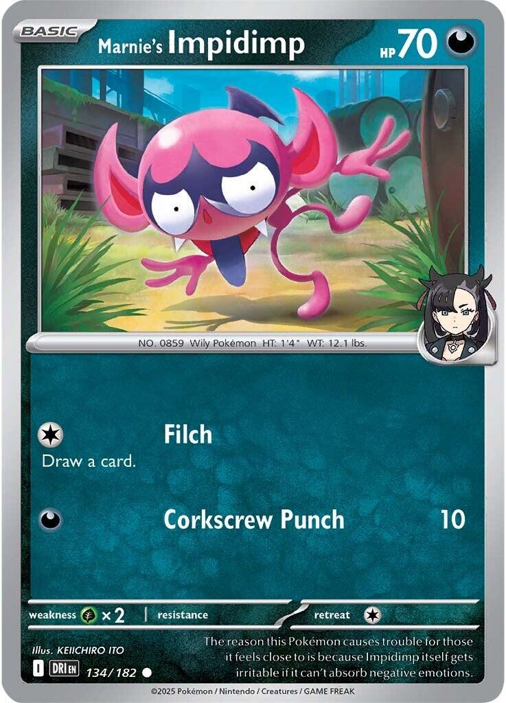Marnie's Impidimp (134/182) [Scarlet & Violet: Destined Rivals] | Exor Games Bridgewater