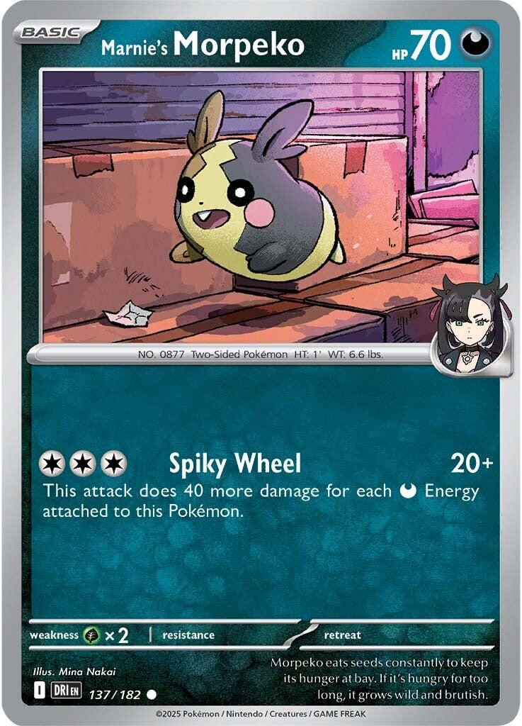 Marnie's Morpeko (137/182) [Scarlet & Violet: Destined Rivals] | Exor Games Bridgewater