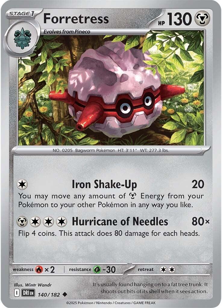 Forretress (140/182) [Scarlet & Violet: Destined Rivals] | Exor Games Bridgewater