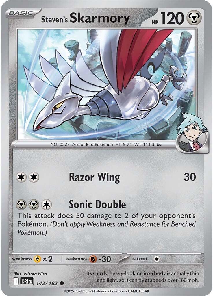 Steven's Skarmory (142/182) [Scarlet & Violet: Destined Rivals] | Exor Games Bridgewater