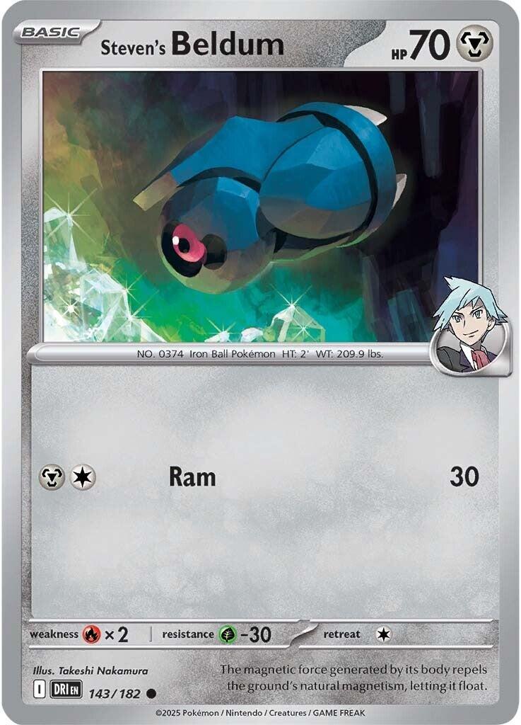 Steven's Beldum (143/182) [Scarlet & Violet: Destined Rivals] | Exor Games Bridgewater