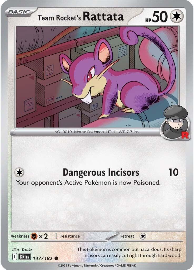 Team Rocket's Rattata (147/182) [Scarlet & Violet: Destined Rivals] | Exor Games Bridgewater