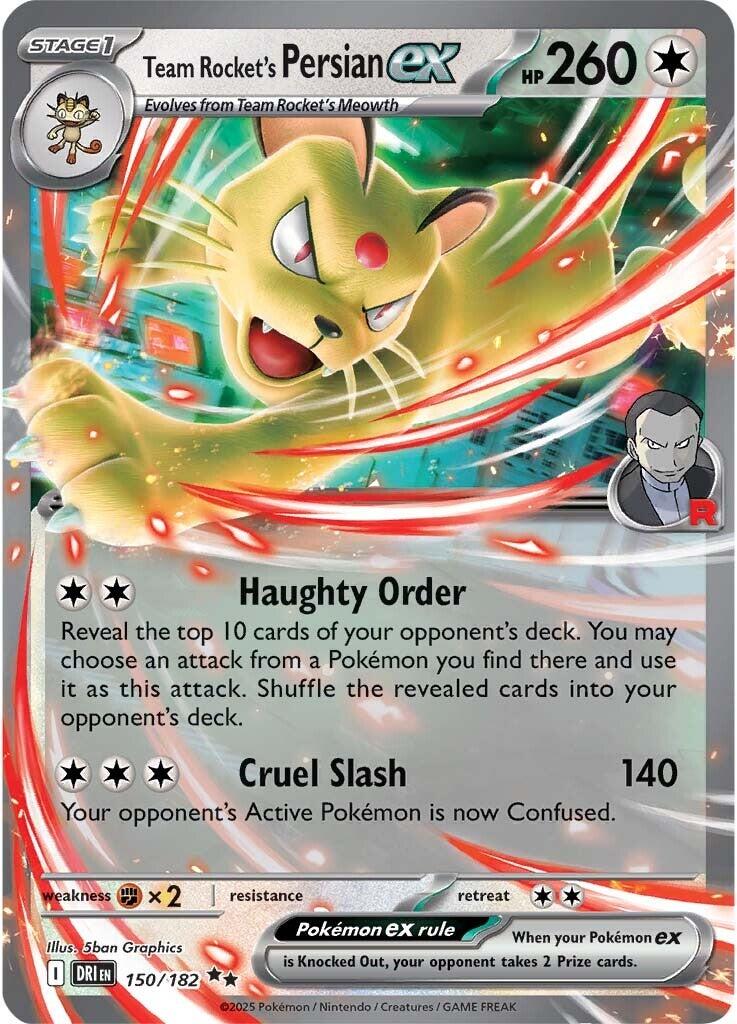Team Rocket's Persian ex (150/182) [Scarlet & Violet: Destined Rivals] | Exor Games Bridgewater
