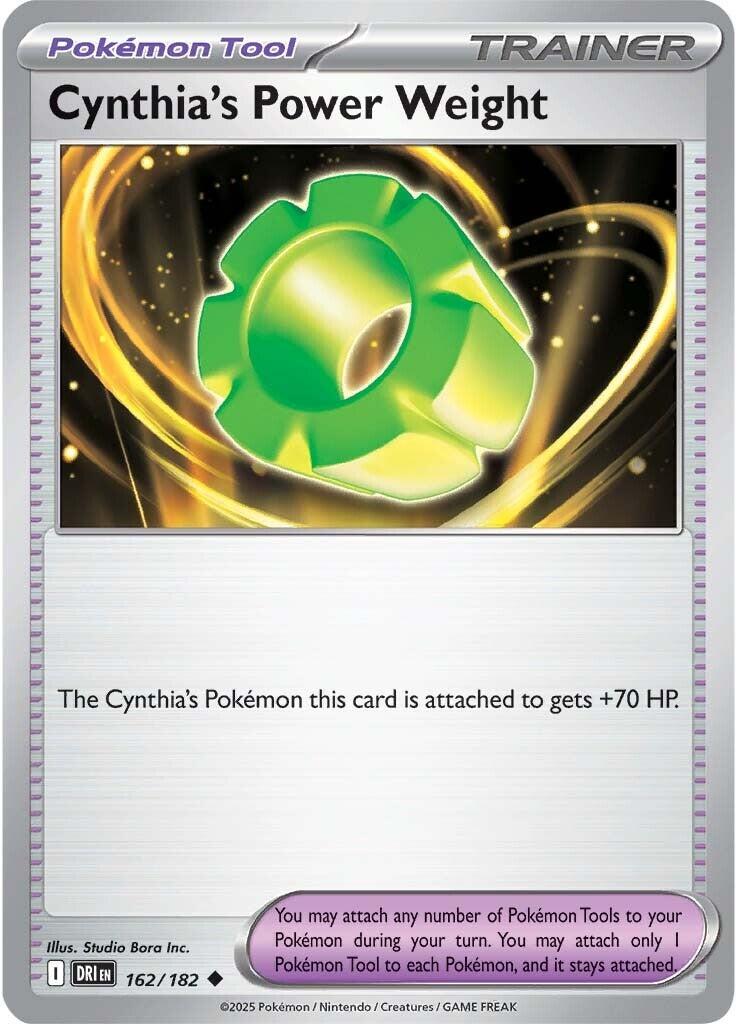 Cynthia's Power Weight (162/182) [Scarlet & Violet: Destined Rivals] | Exor Games Bridgewater