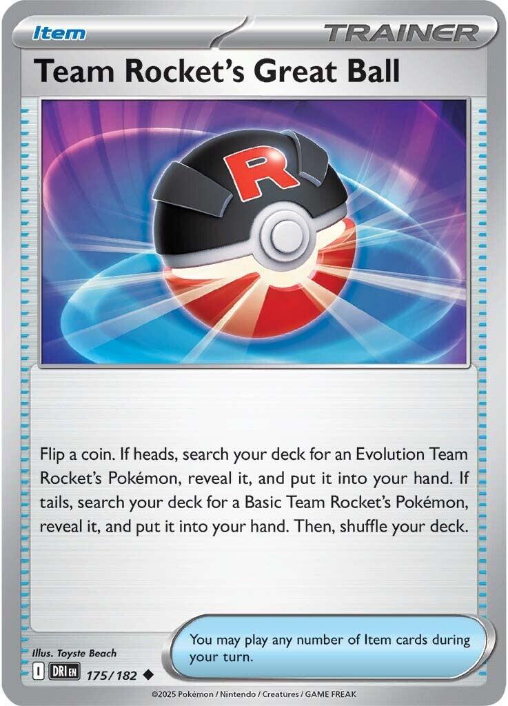 Team Rocket's Great Ball (175/182) [Scarlet & Violet: Destined Rivals] | Exor Games Bridgewater