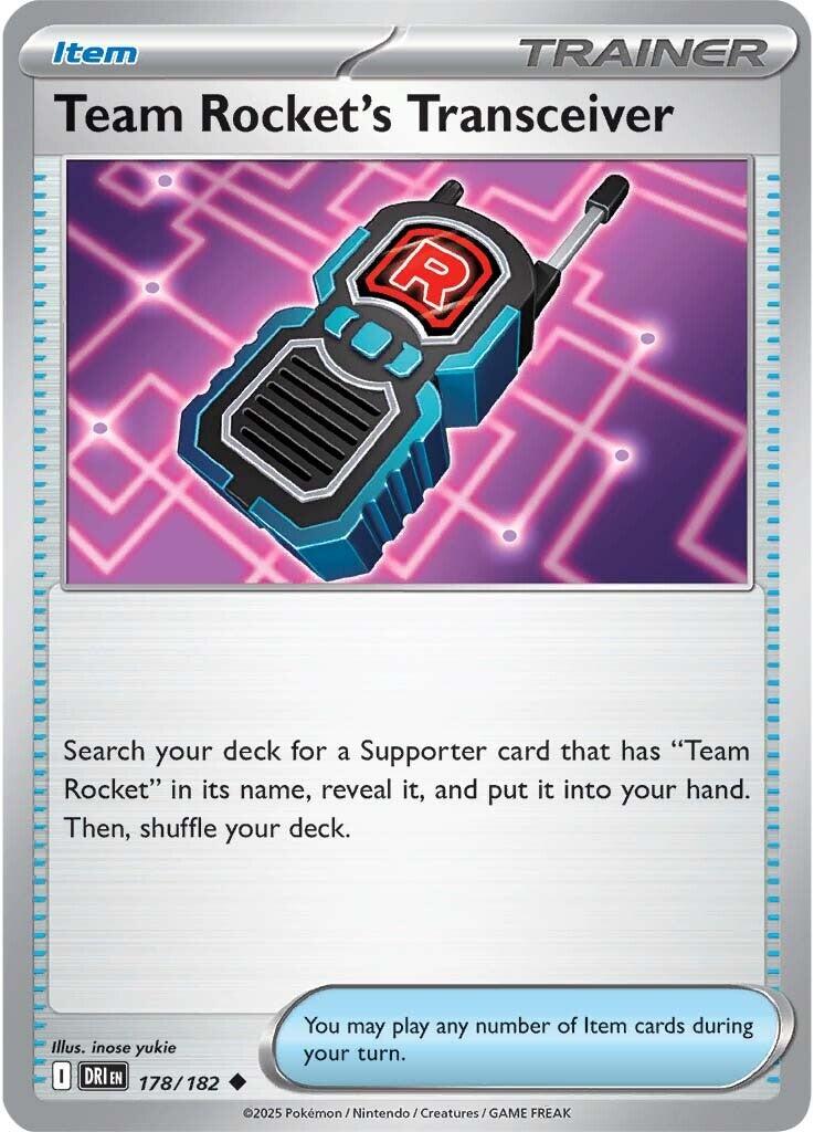 Team Rocket's Transceiver (178/182) [Scarlet & Violet: Destined Rivals] | Exor Games Bridgewater